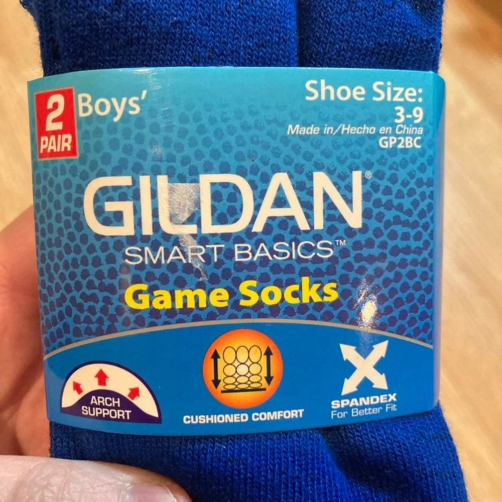 NWT‎ Gildan Sports Socks Pack black blue white